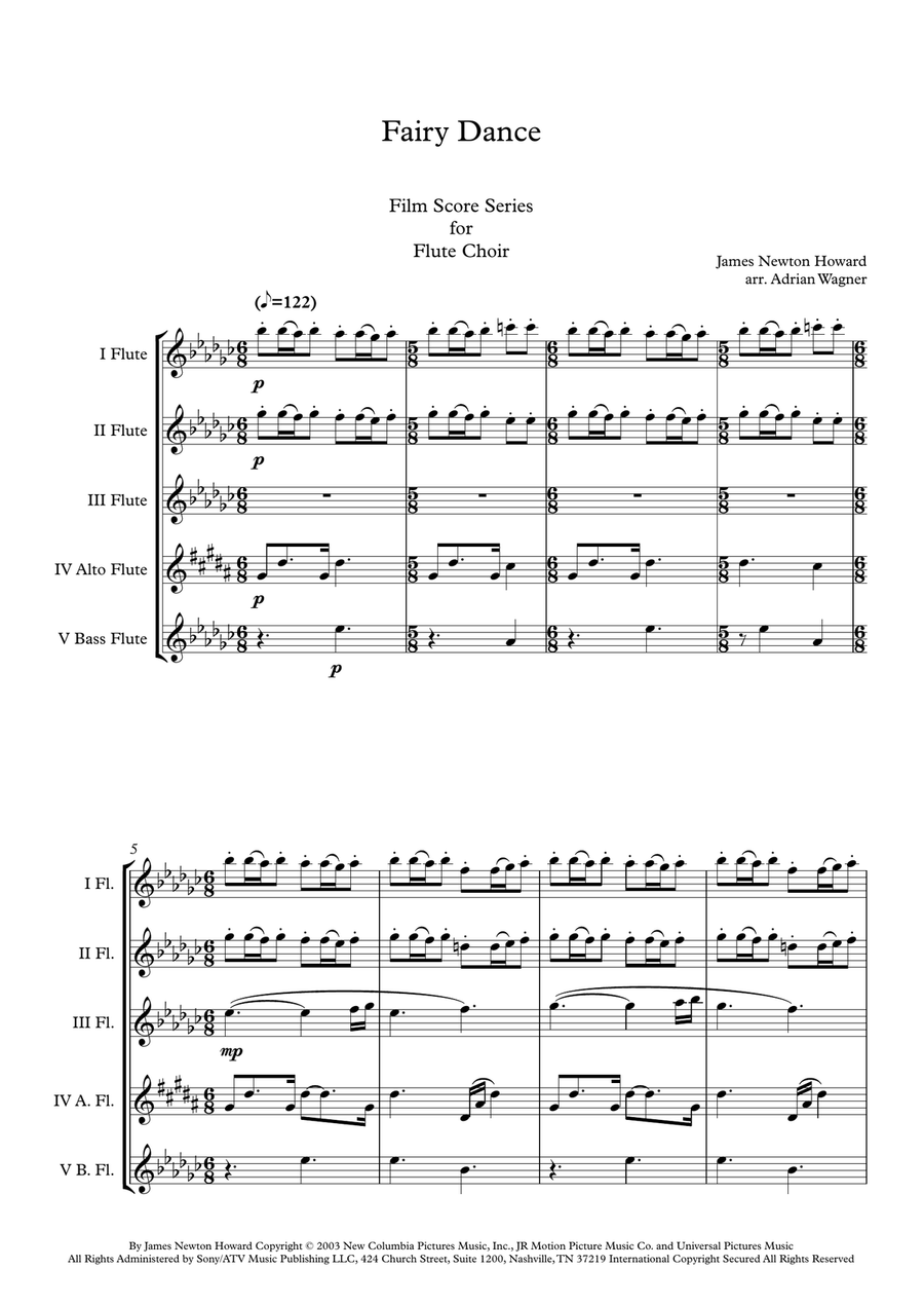 Peter Pan Flute Choir scores gallery preview page 3