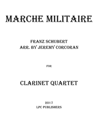 Marche Militaire for Clarinet Quartet