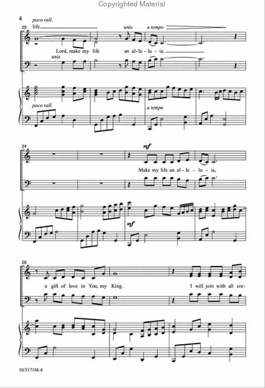 Make My Life an Alleluia 3-Part scores gallery preview page 4