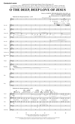 O The Deep, Deep Love Of Jesus (from Harvest Of Sorrows) - Full Score