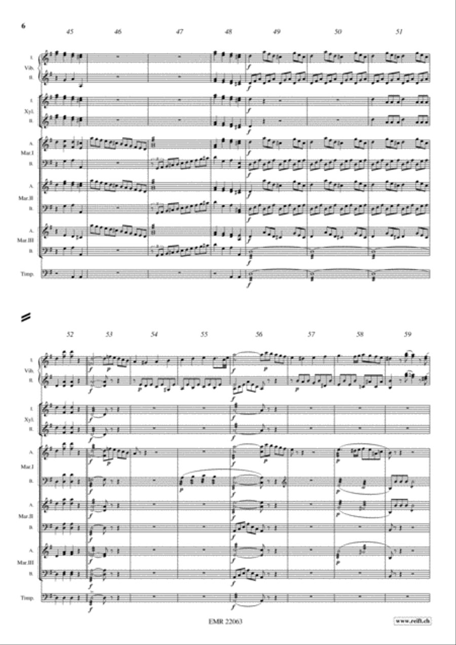Sonate Facile Percussion Ensemble scores gallery preview page 6