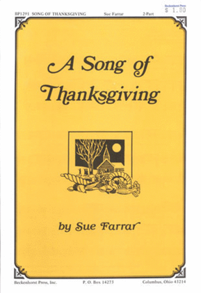 Book cover for Song of Thanksgiving