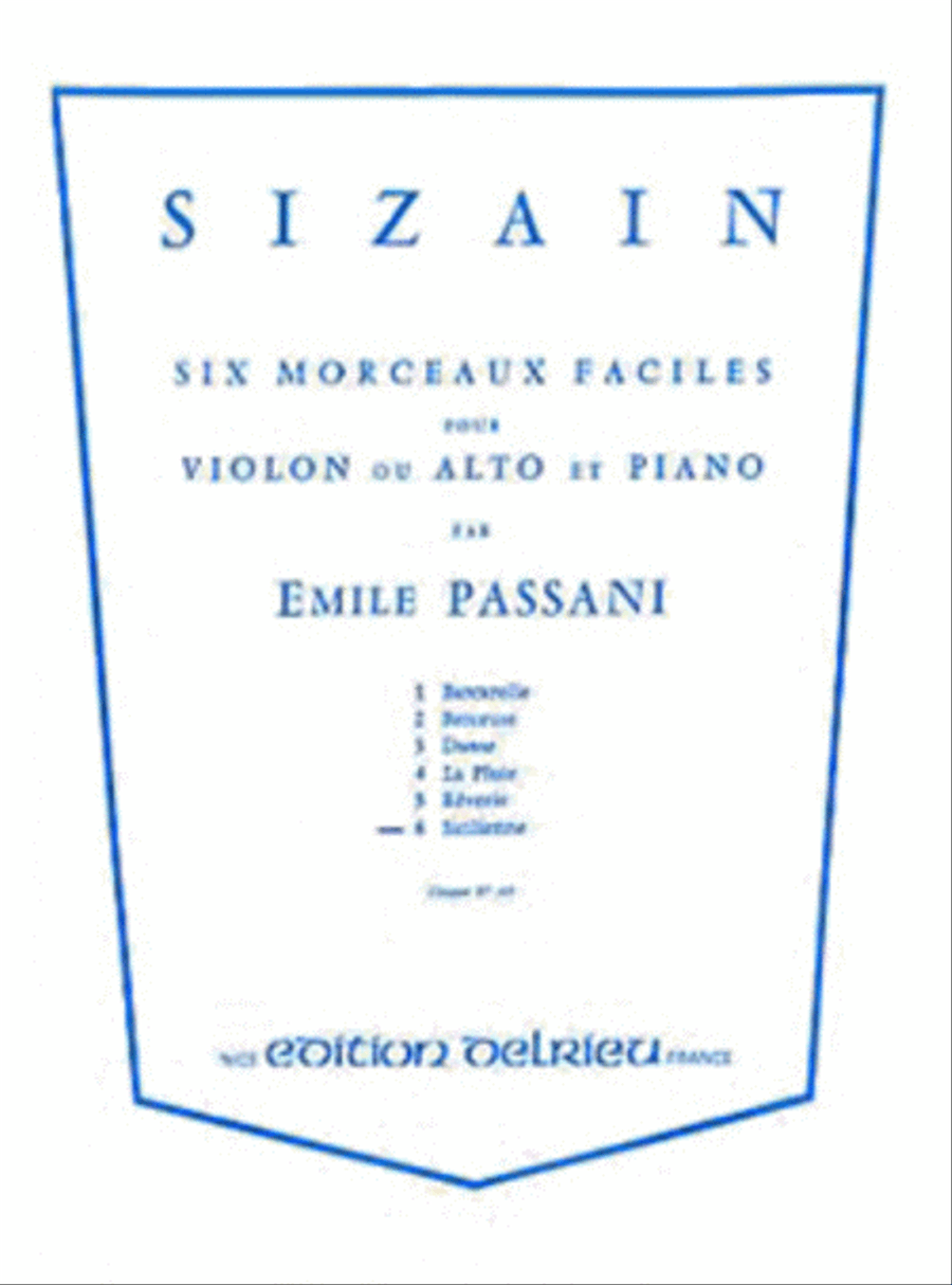 Sizain 6: Sicilienne
