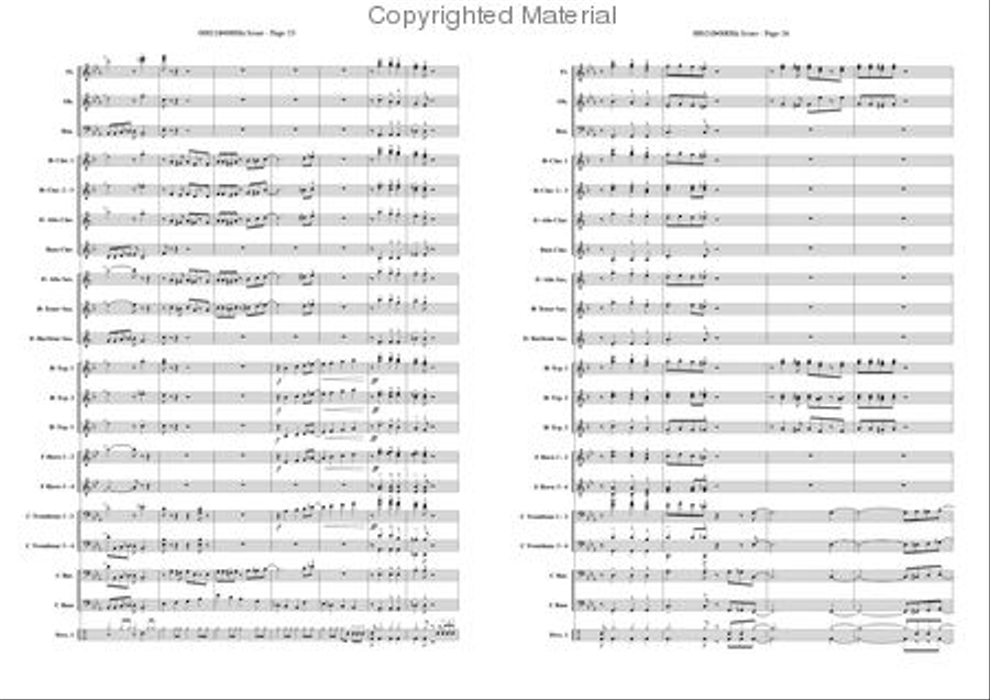 Light-walk Concert Band scores gallery preview page 13