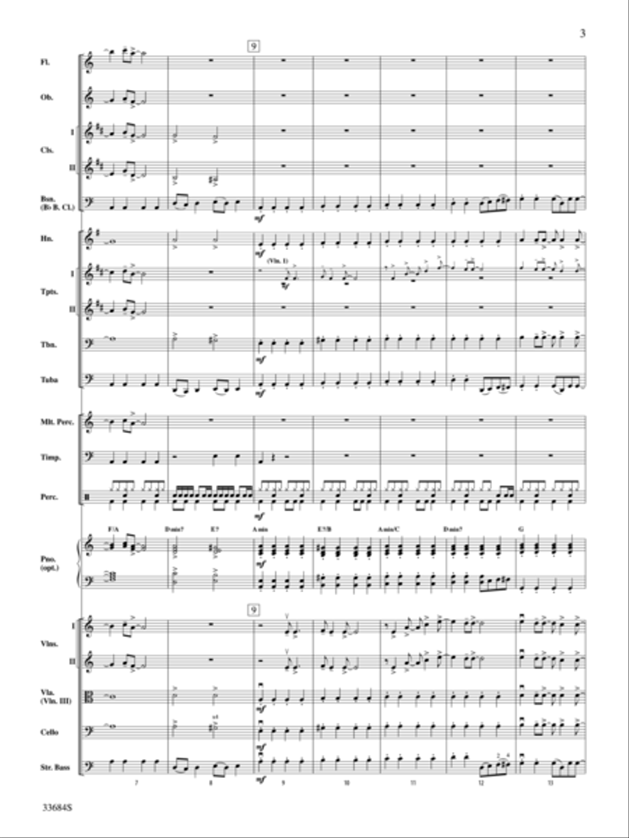 Fame (from the Motion PictureFame) Full Orchestra scores gallery preview page 3