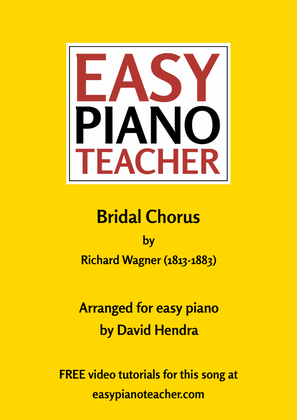 Book cover for Bridal Chorus (EASY PIANO with FREE video tutorials)