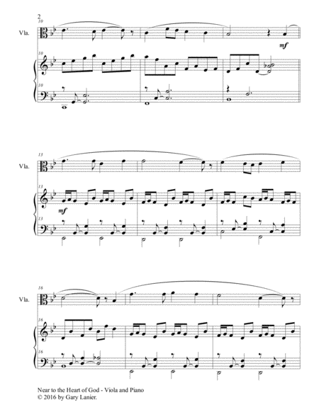 3 HYMNS OF PEACE AND COMFORT (for Viola with Piano - Instrument Part included) image number null
