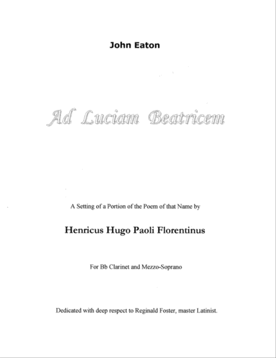 [Eaton] Ad Luciam Beatricem Small Ensemble scores gallery preview page 3