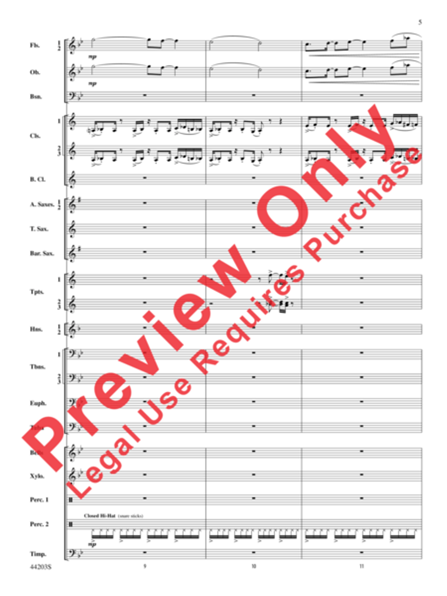 Loco Motion Concert Band scores gallery preview page 17