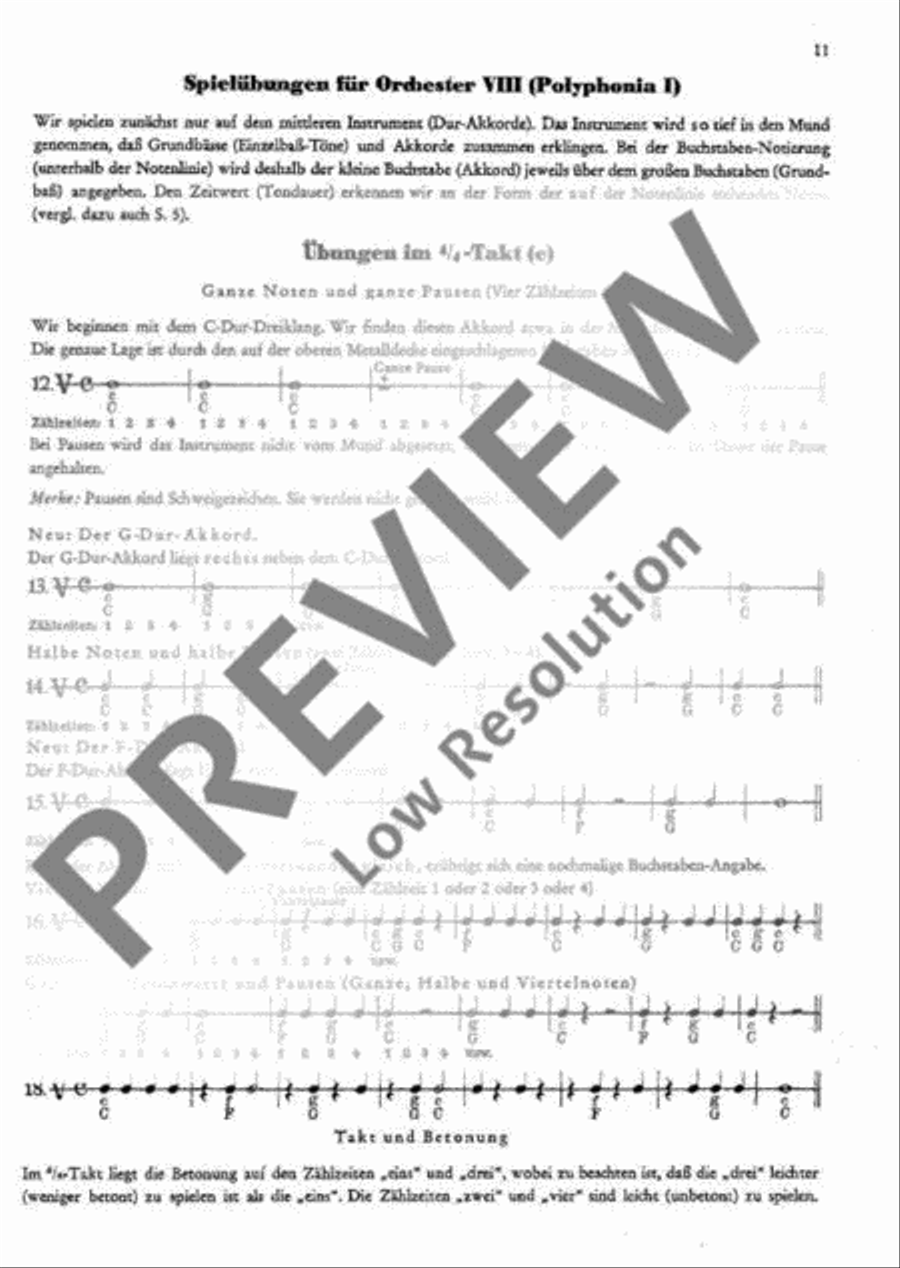 Schule für die Hohner-Mundharmonika Begleit-Instrumente Harp scores gallery preview page 12