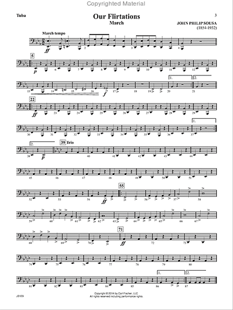 John Philip Sousa March Collection Concert Band scores gallery preview page 2