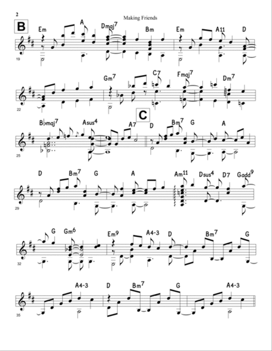 Making Friends Acoustic Guitar scores gallery preview page 3