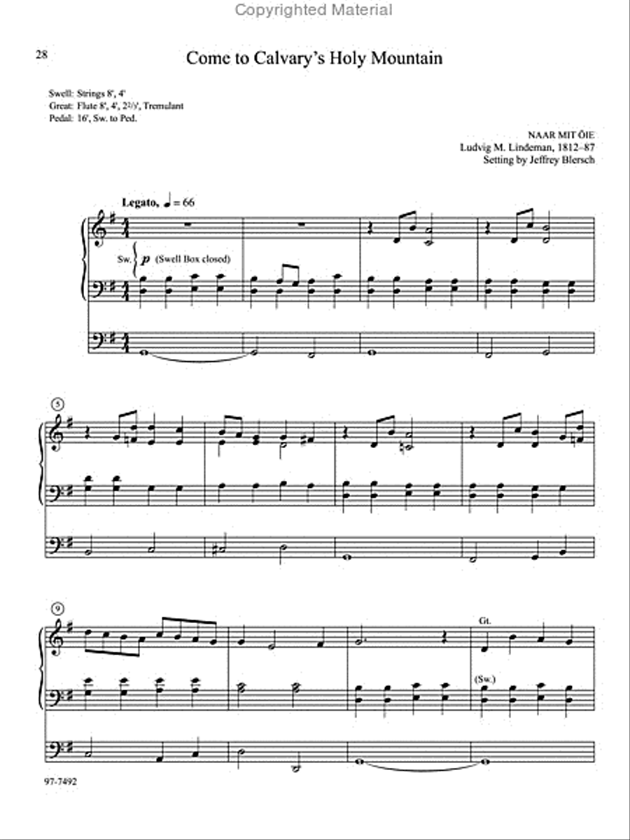 Musica Sacra: Easy Hymn Preludes for Organ, Vol. 8 Organ scores gallery preview page 11