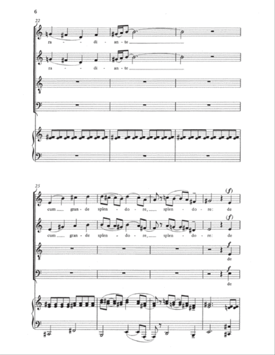 Laudato sie, mi signore from Canticle of the Sun 4-Part scores gallery preview page 5
