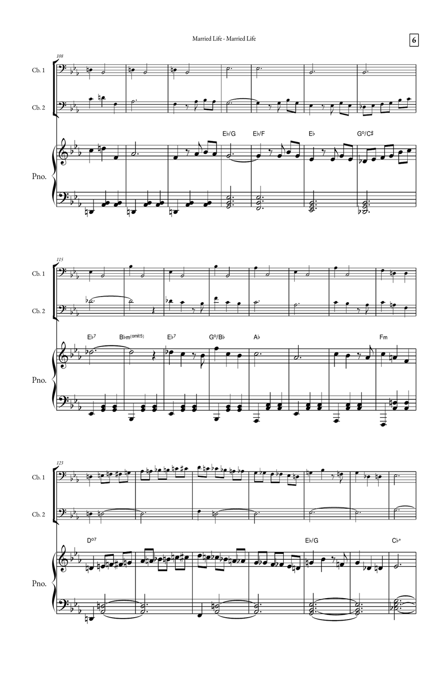 Married Life String Duet scores gallery preview page 6