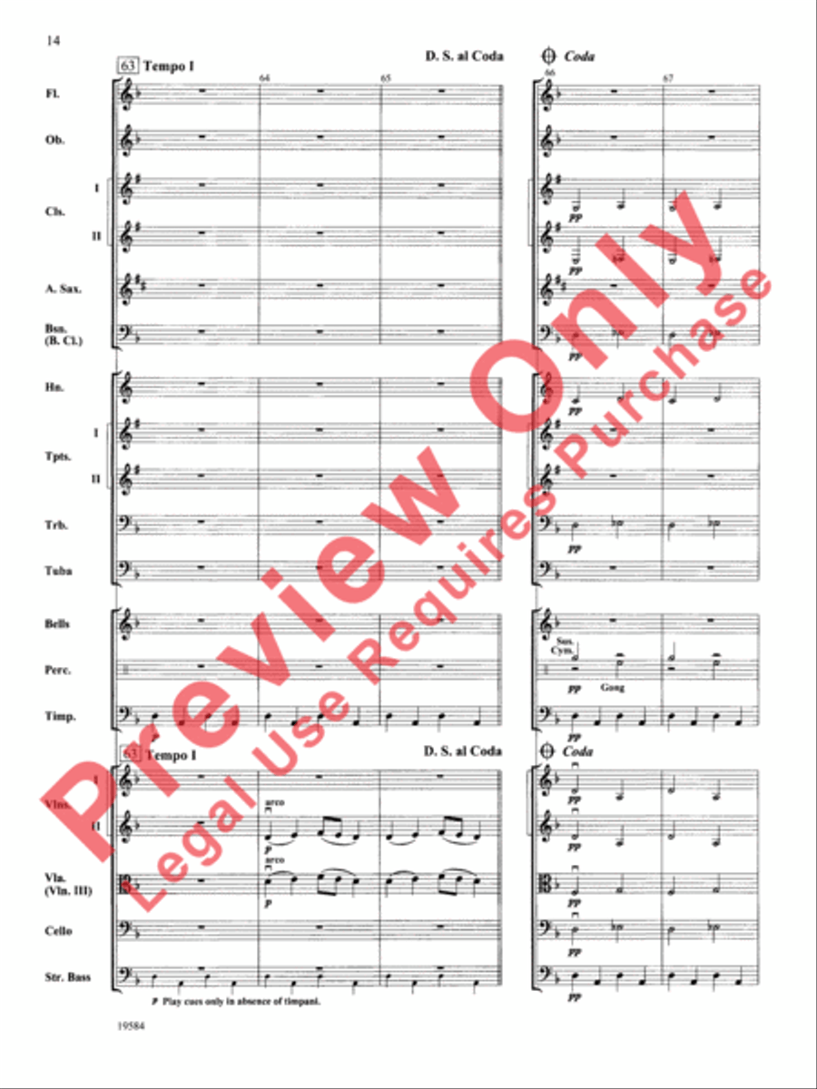 Symphony No. 1, 3rd Movement Full Orchestra scores gallery preview page 15