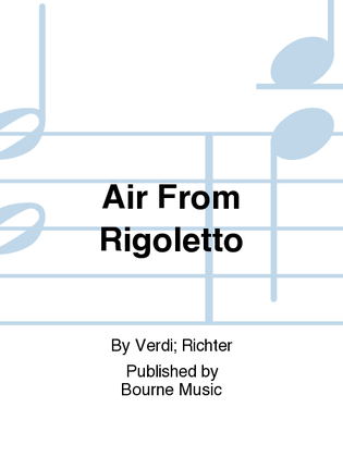 Book cover for Air From Rigoletto