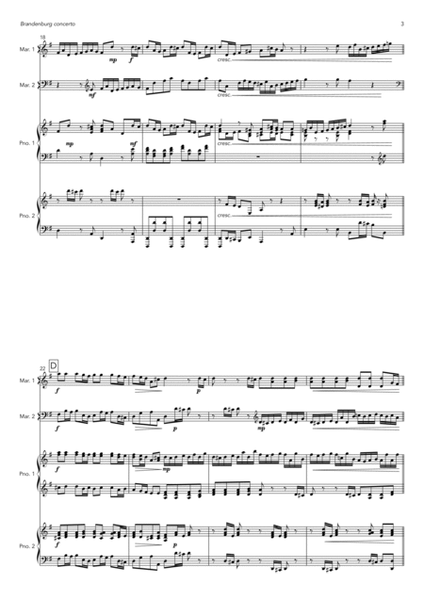 Brandenburg concerto no. 3, BWV 1048 - 1st movement (shortened) image number null