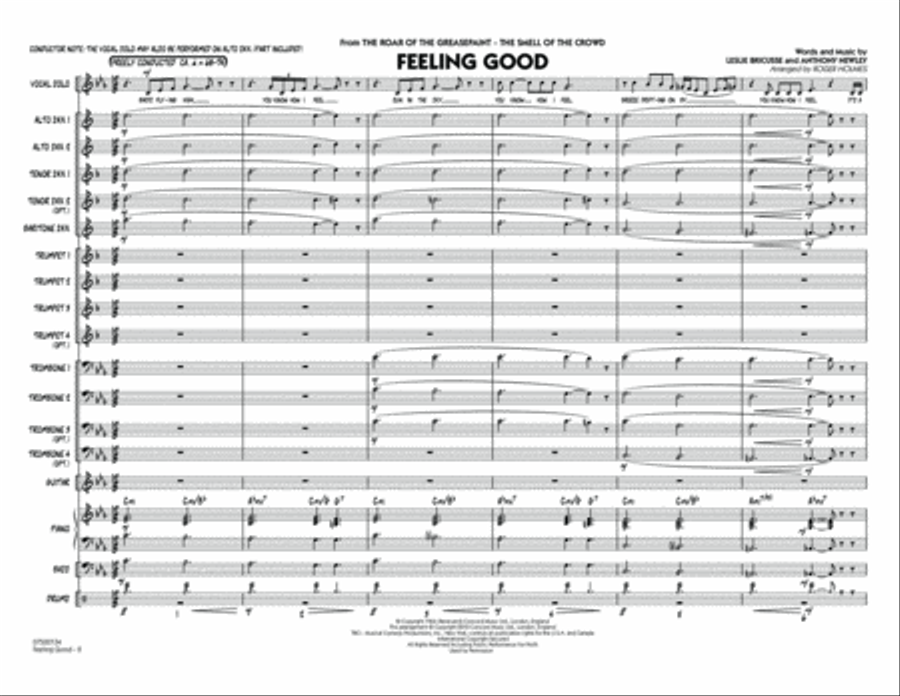 Feeling Good - Full Score Jazz Ensemble scores gallery preview page 2