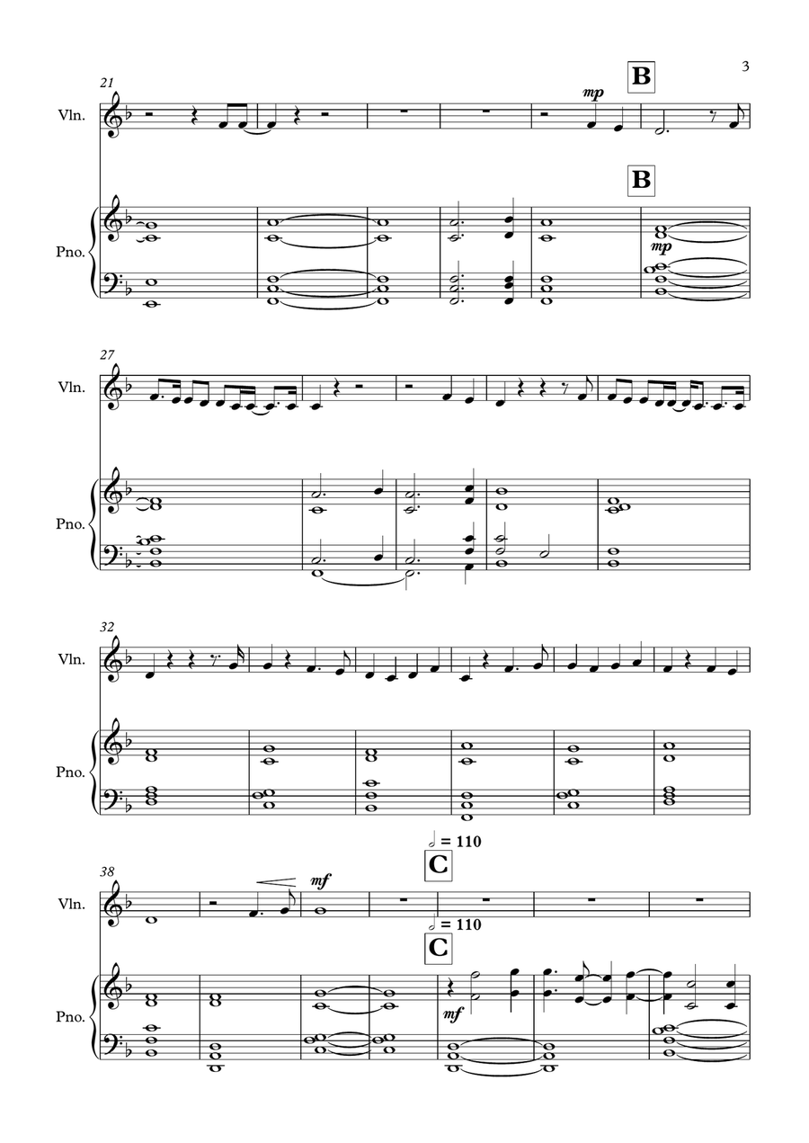 From Now On Violin Solo scores gallery preview page 3