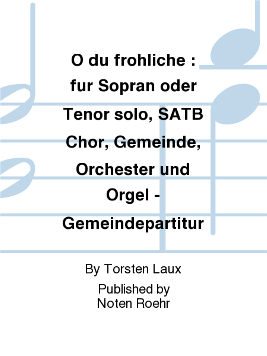 O du fröhliche 4-Part scores gallery preview page 1