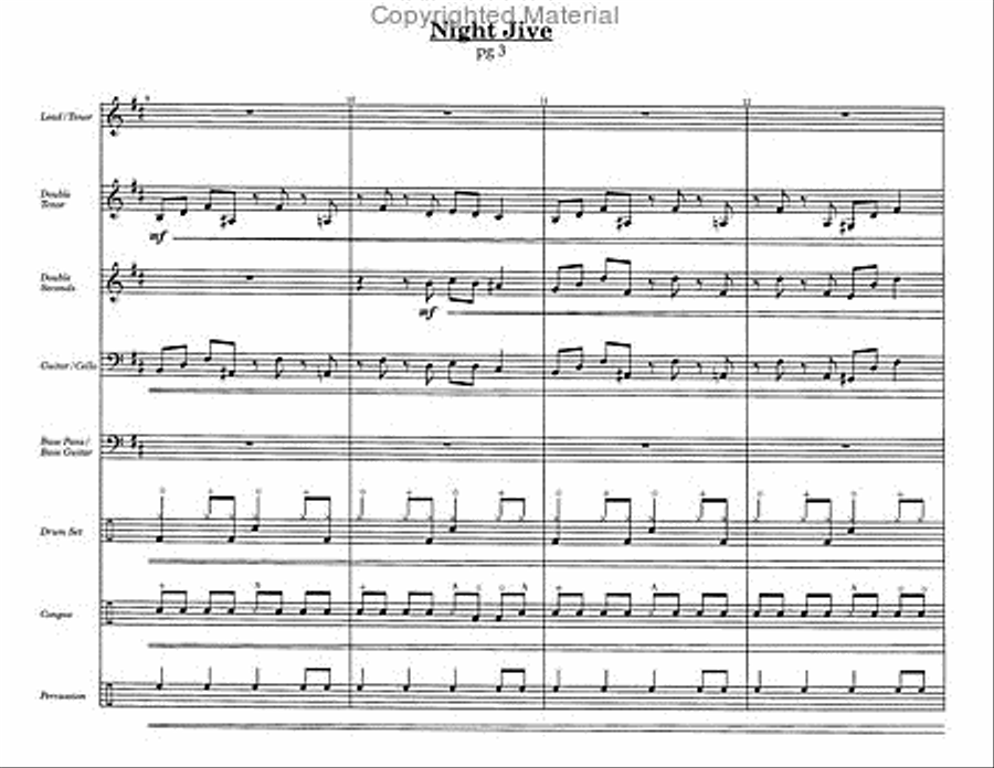 Night Jive Steel Drum Band scores gallery preview page 4