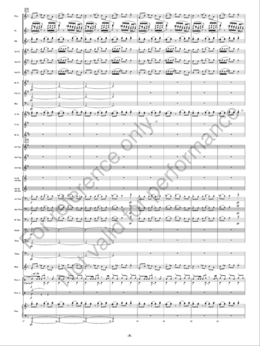 Summer Nights Concert Band scores gallery preview page 6