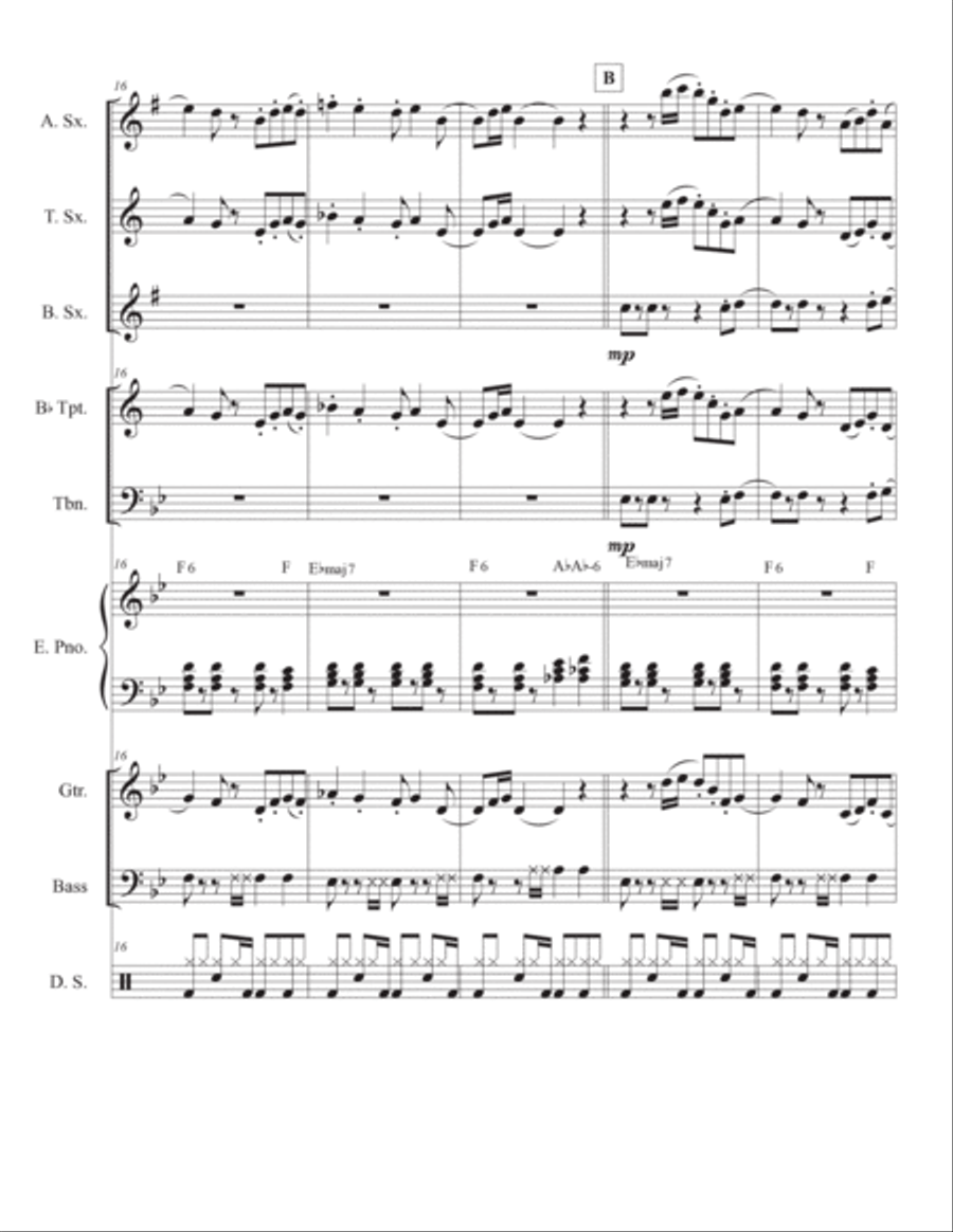 Smile Meditation Jazz Ensemble scores gallery preview page 5