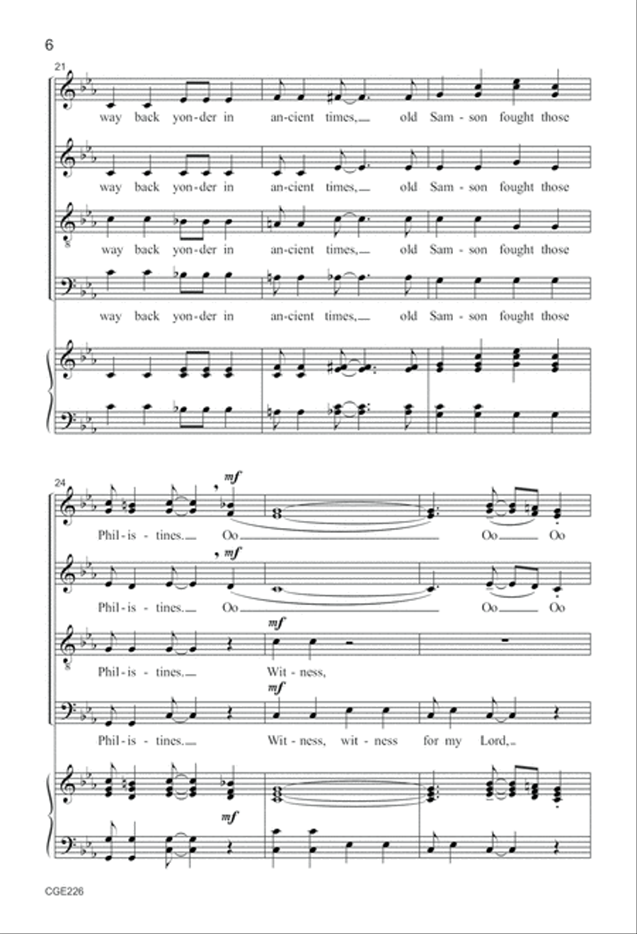 My Soul Is a Witness My Soul Is a Witness 4-Part scores gallery preview page 6