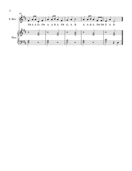 My First Christmas Recorder Book (for easy recorder and piano accompaniment) image number null