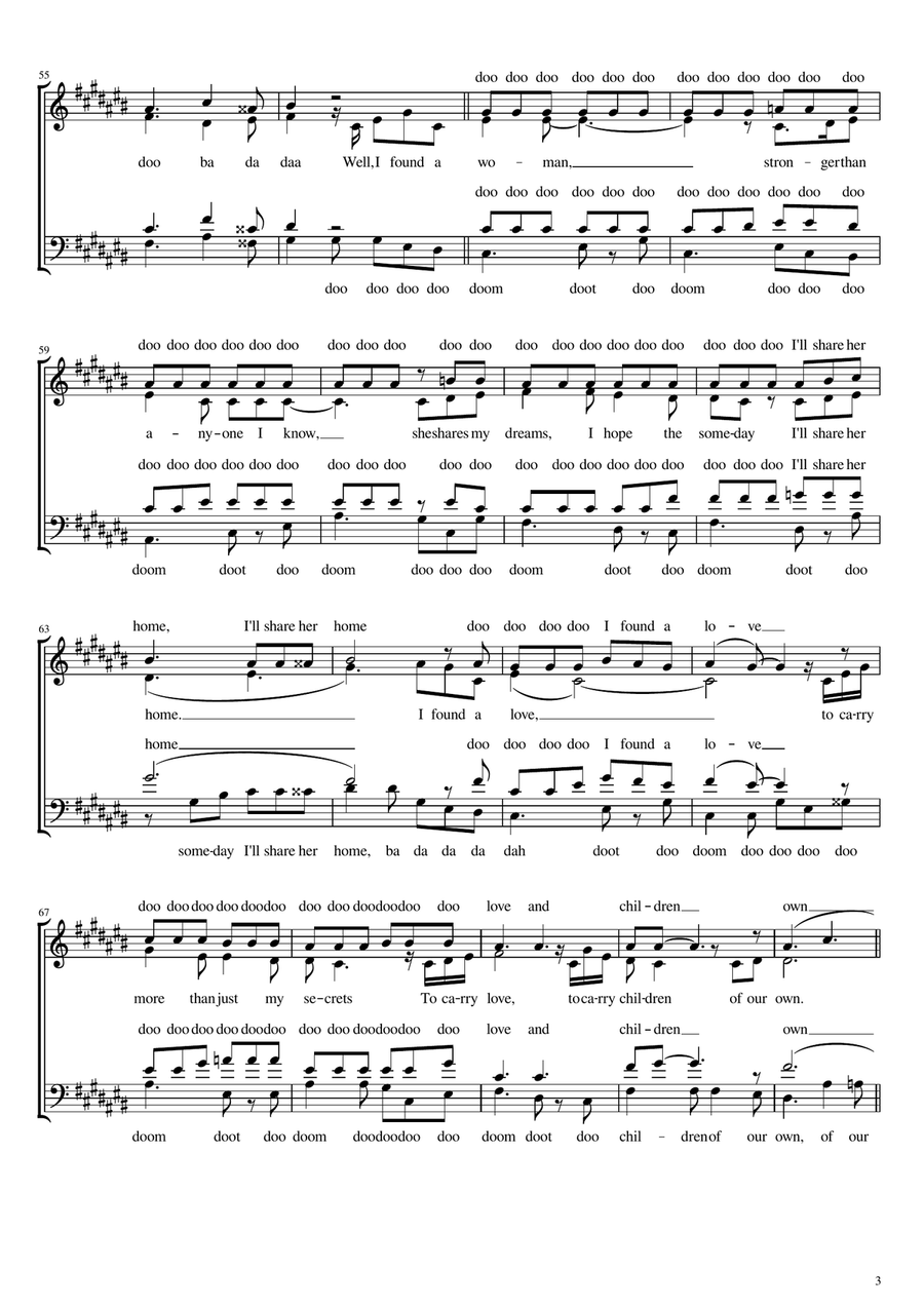 Perfect 4-Part scores gallery preview page 3