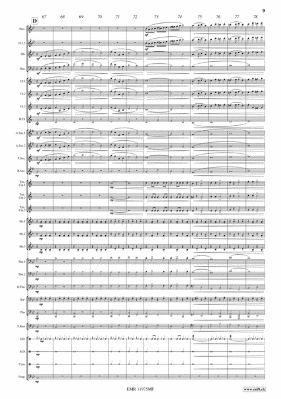Bullets and Bayonets Concert Band scores gallery preview page 9