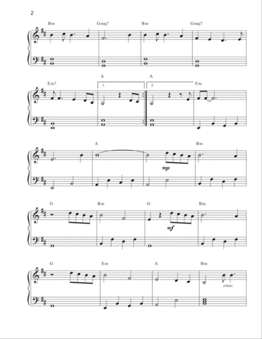 Can't Catch Me Now Easy Piano scores gallery preview page 2
