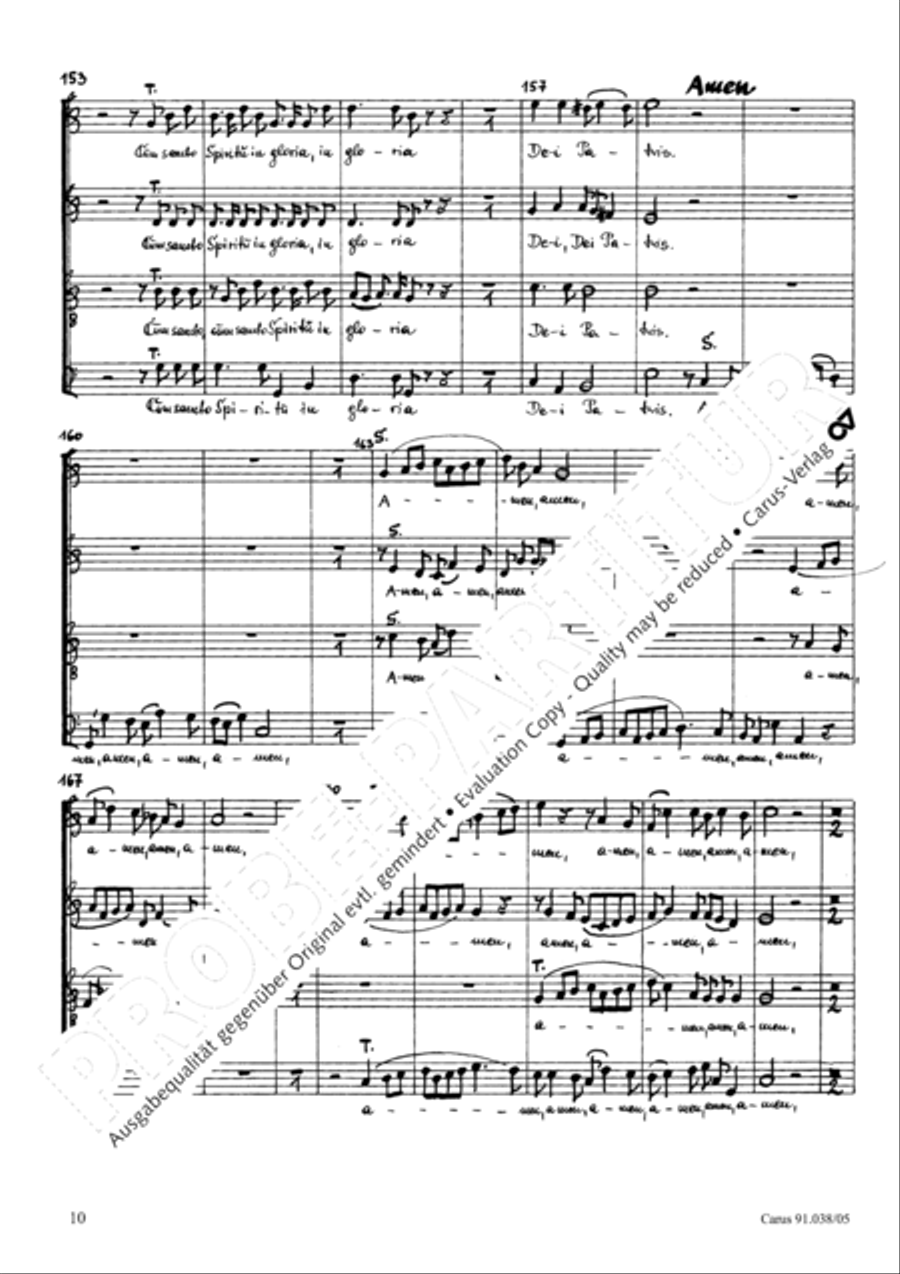 Missa Salvatoris 4-Part scores gallery preview page 11