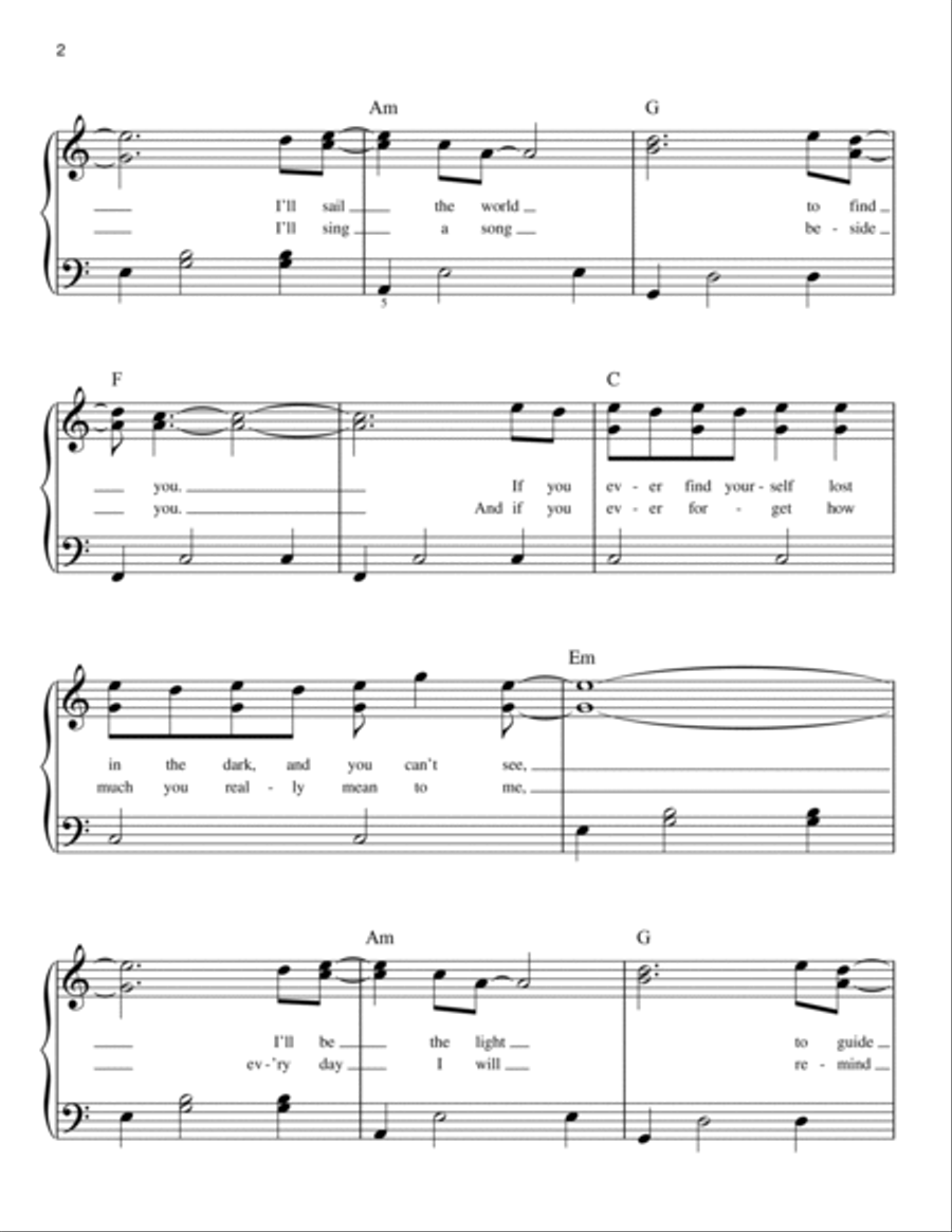 Count On Me Voice scores gallery preview page 2