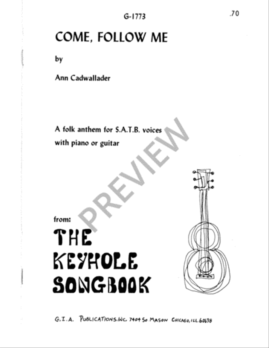 Come, Follow Me Come, Follow Me 4-Part scores gallery preview page 2