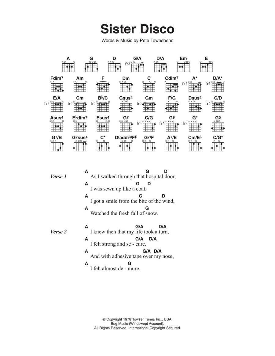Sister Disco Electric Guitar scores gallery preview page 1