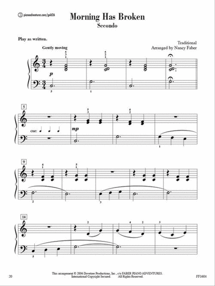 Level 2A - Gold Star Performance with Online Audio Piano Method scores gallery preview page 6