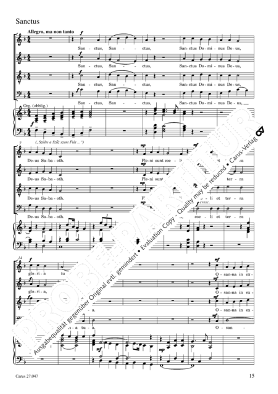 Missa de nativitate Domini 4-Part scores gallery preview page 16