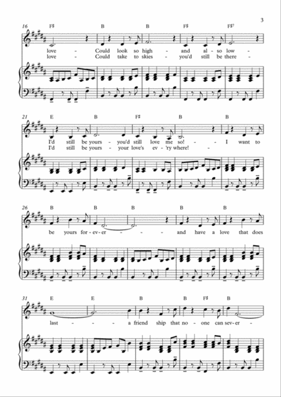Yours Forever Yours Forever Voice scores gallery preview page 3