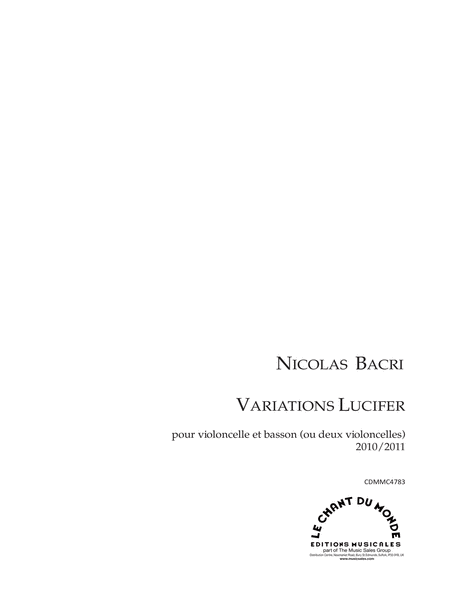 Variations Lucifer - Pour Violoncelle et Basson