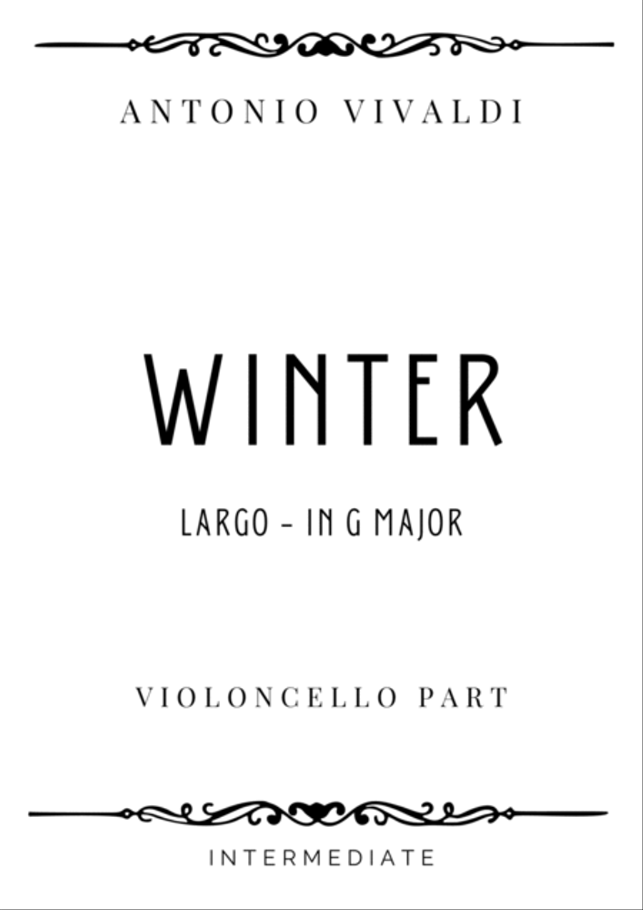Vivaldi - Largo from Winter (The Four Seasons) in G Major - Intermediate Chamber Music scores gallery preview page 4