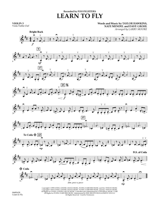 Learn to Fly - Violin 3 (Viola Treble Clef)
