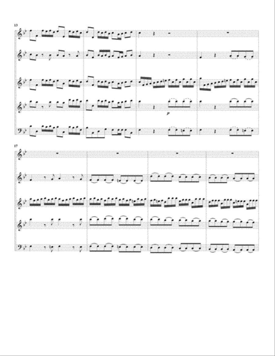Concerto grosso, Op.3., no.1, HWV 312 (arrangement for 5 recorders) Recorder scores gallery preview page 3