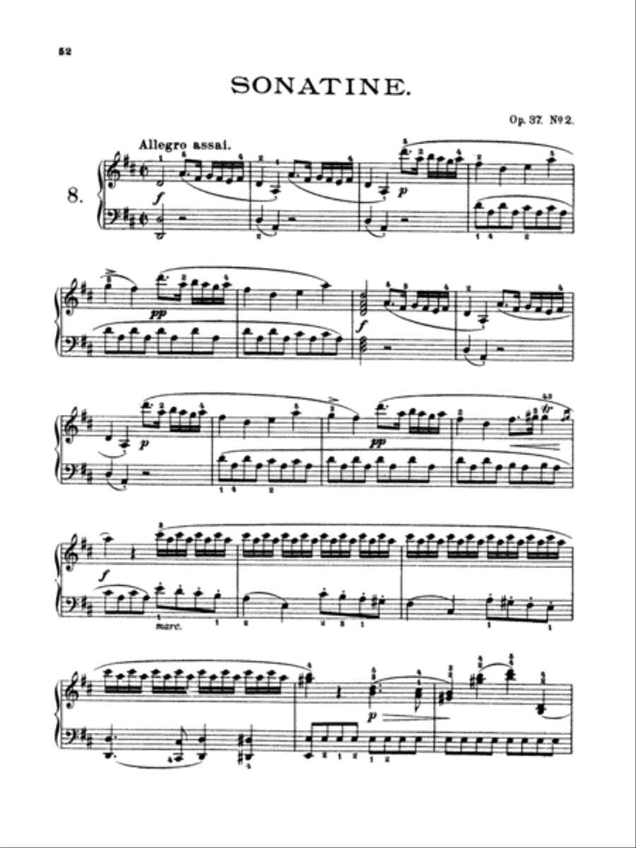 Clementi: Twelve Sonatinas Piano Solo scores gallery preview page 1