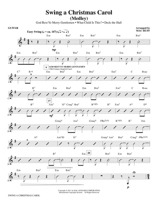 Swing A Christmas Carol (Medley) - Guitar