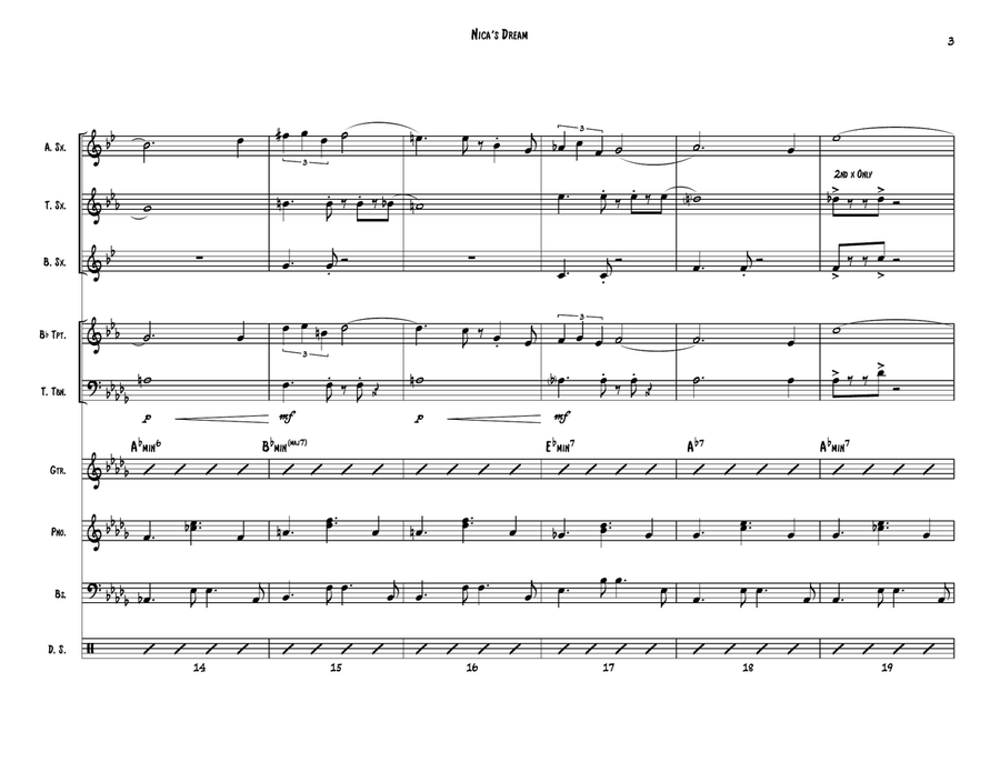 Nica's Dream Jazz Ensemble scores gallery preview page 3