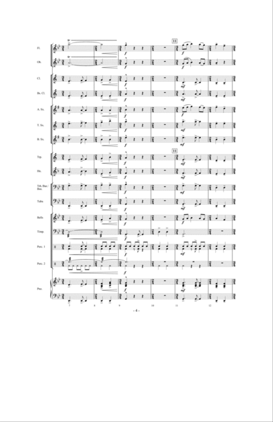 Time Traveler Concert Band scores gallery preview page 3