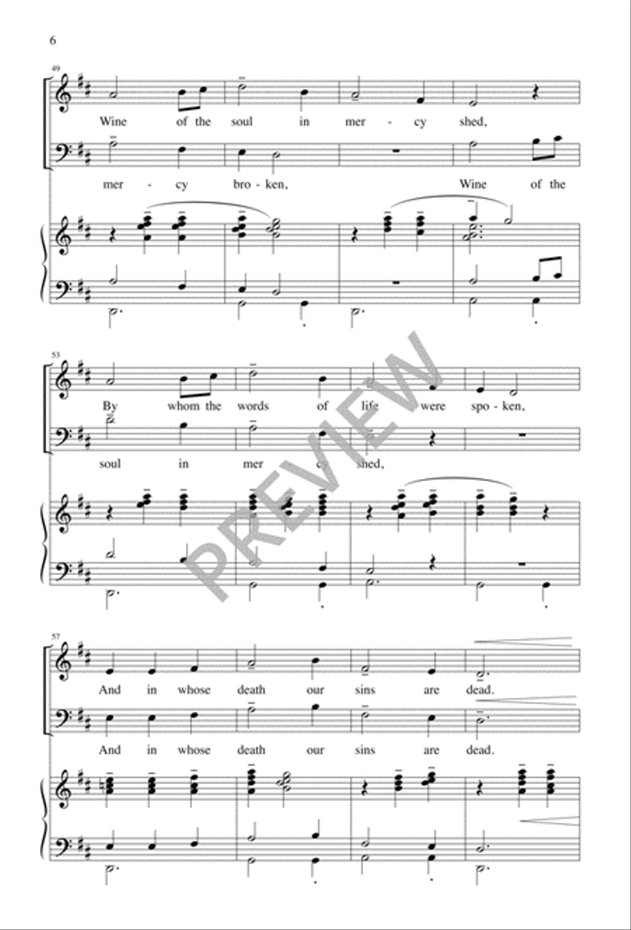 Bread of the World in Mercy Broken 2-Part scores gallery preview page 6