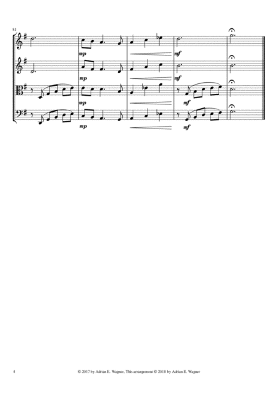 The Blue Stripe String Quartet scores gallery preview page 4